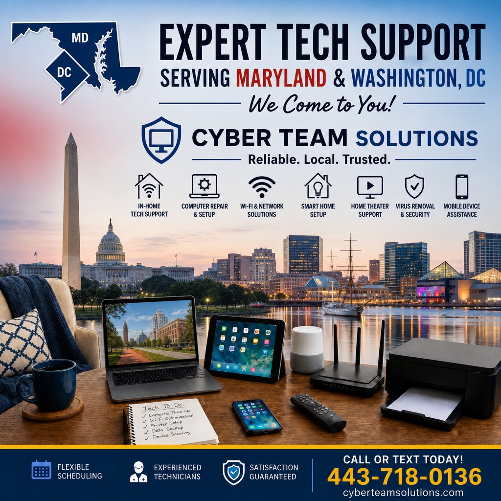 computer repair and tech support maryland and dc area